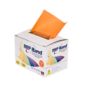 REP LATEX-FREE EXERCISE BAND,ORANGE 6 YARD