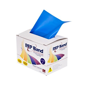 REP LATEX-FREE EXERCISE BAND,BLUE 6 YARD