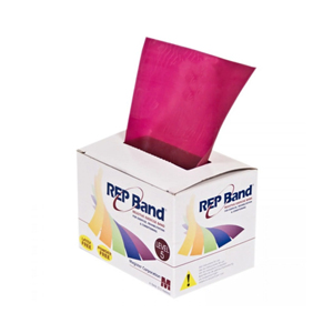 REP LATEX-FREE EXERCISE BAND,PLUM,6 YARD