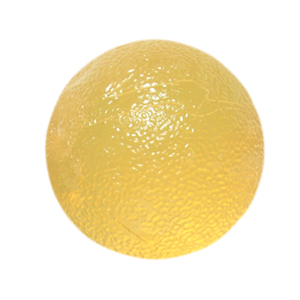 GEL SQUEEZE BALL, STANDARD CIRCULAR, YELLOW (X-LIGHT)