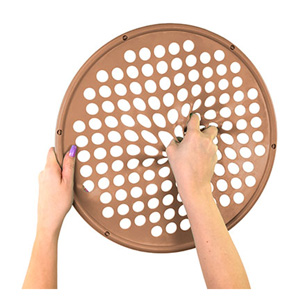 HAND EXERCISE WEB - LOW POWDER - 14 DIAMETER - TAN - XX-LIGHT (CAN DO)