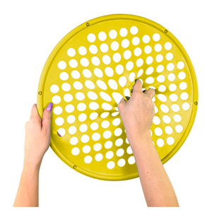 HAND EXERCISE WEB - LOW POWDER - 14 DIAMETER - YELLOW - X-LIGHT (CANDO)