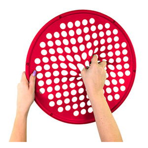 HAND EXERCISE WEB - LOW POWDER - 14 DIAMETER - RED - LIGHT (CAN DO)