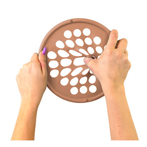 HAND EXERCISE WEB - LOW POWDER - 7 DIAMETER - TAN - XX-LIGHT (CAN DO)