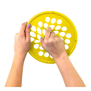 HAND EXERCISE WEB - LOW POWDER - 7 DIAMETER - YELLOW - X-LIGHT (CAN DO)