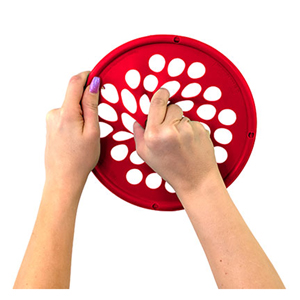 HAND EXERCISE WEB - LOW POWDER - 7 DIAMETER - RED - LIGHT (CAN DO)