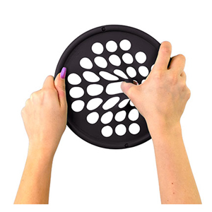 HAND EXERCISE WEB - LOW POWDER - 7 DIAMETER - BLACK - X-HEAVY (CAN DO)