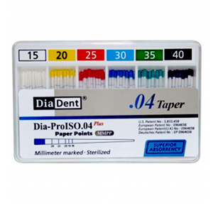 DIA PROISO-04 PLUS PAPER POINT 15/40(MM - MARKED) 100PCS/BOX