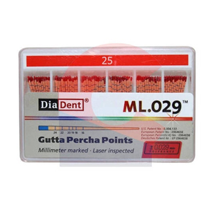 GUTTA PERCHA POINT 25 ML.029 (120PCS/BOX)