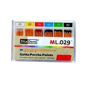 GUTTA PERCHA POINT 45-80 ASSORTED ML.029 (120PCS/BOX)