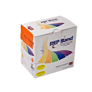 REP BAND LATEX-FREE EXERCISE BAND,ORANGE 50 YARD