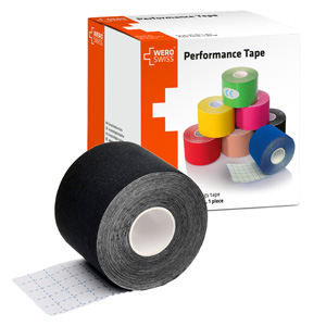 KINESIOLOGY TAPE BLACK 5cm X 5m (WERO SWISS)