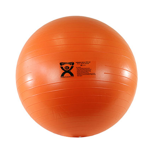 INFLATABLE EXERCISE BALL ORANGE 55CM (21.7)