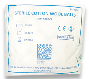 COTTON BALL, STERILE 100/PKT