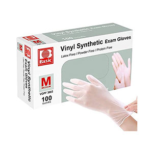 VINYL GLOVE POWDER FREE MEDIUM SIZE(100/PACK)