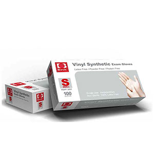 VINYL GLOVES POWDER FREE SMALL SIZE(100/PACK)