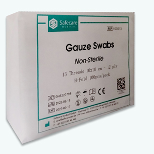 GAUZE SPONGE 10X10 12PLY N/STERILE 19X15 (100PCS/PKT)