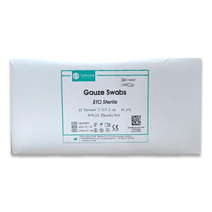 GAUZE SPONGE 7.5 X 7.5 12PLY N/ STERILE19x15T (100/PKT)