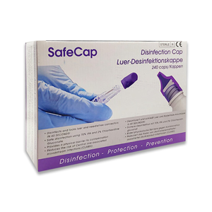 SAFECAP DISINFECTING LUER CAP IN BLISTER STRIPE(240PCS/BOX)