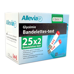 BLOOD GLUCOSE TEST STRIP BOXES 25X2 STRIPS (GDH) GLUCOMETER STRIP EB6670 ALLEVIA