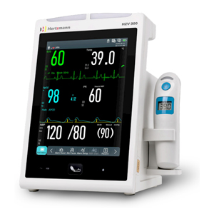 HERTZMANN VITAL SIGN MONITOR-NIBP,SPO2,TEMPERATURE IN ROLLING STAND